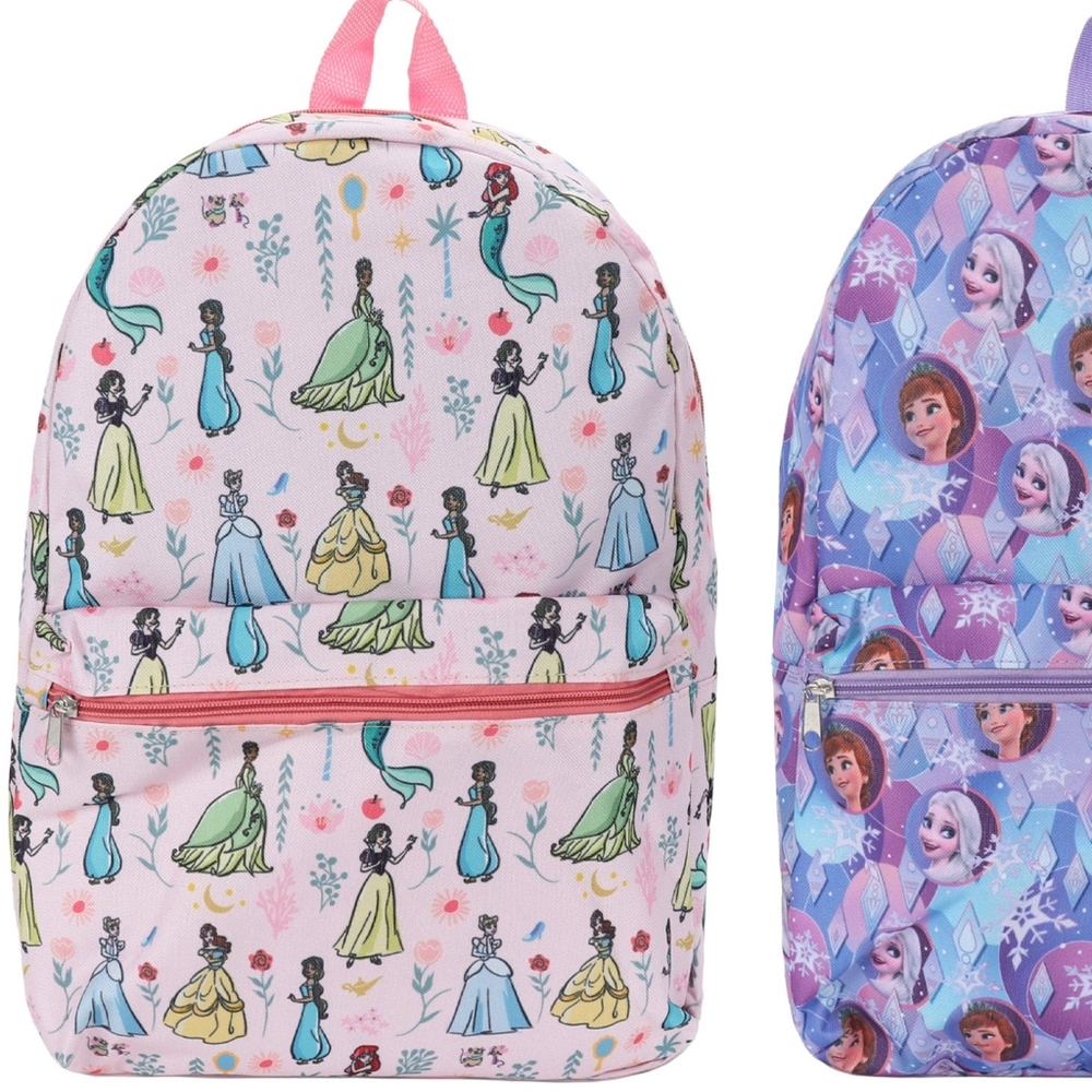 DISNEY PRINCESS Pink 17" Backpack NWT - Picture 6 of 7